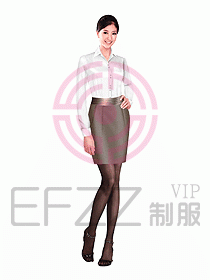 女職業裝長袖襯衫設計圖108