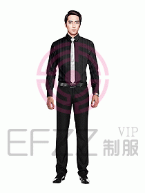 男職業裝長袖襯衫設計圖168
