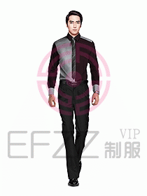 男職業(yè)裝長袖襯衫設(shè)計圖245