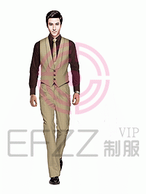 男職業裝馬夾設計圖038