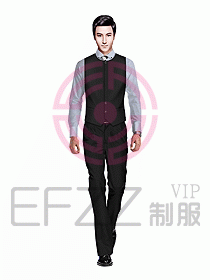 男職業(yè)裝馬夾設計圖045