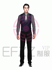 男職業裝馬夾設計圖055