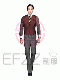 男職業裝馬夾設計圖058