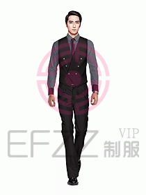 男職業裝馬夾設計圖061