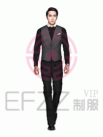 男職業(yè)裝馬夾設計圖081