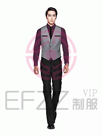 男職業裝馬夾設計圖080