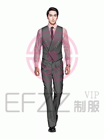 男職業(yè)裝馬夾設(shè)計(jì)圖085