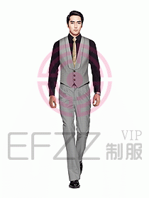 男職業(yè)裝馬夾設(shè)計圖086