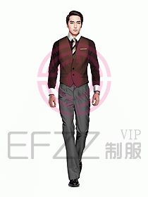 男職業裝馬夾設計圖106