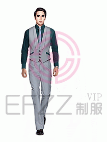 男職業(yè)裝馬夾設計圖110