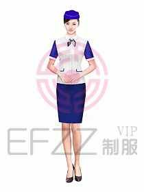 空姐服裝設計效果圖334
