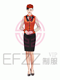 空姐服裝設計效果圖350