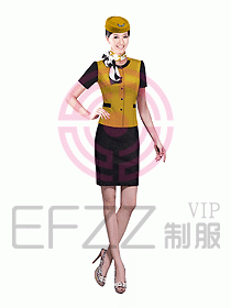 空姐服裝設計效果圖373