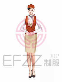 空姐服裝設計效果圖383