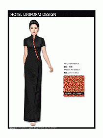 中餐咨客服裝設(shè)計效果圖539