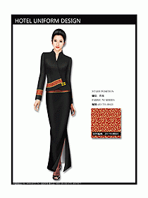 中餐咨客服裝設(shè)計效果圖542