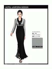 中餐咨客服裝設(shè)計(jì)效果圖543