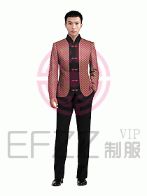 中餐服務員服裝設計效果圖1055