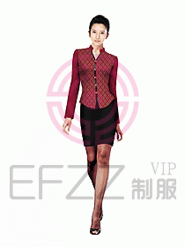 中餐服務員服裝設計效果圖1060