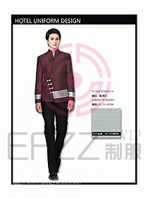 中餐服務員服裝設計效果圖1078