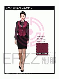 西餐服務員制服設計效果圖706