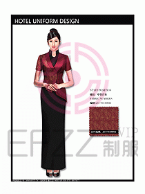 中餐咨客服裝設(shè)計(jì)效果圖551