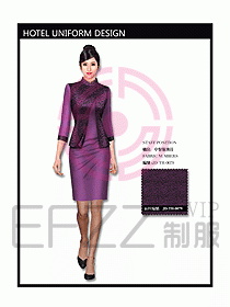 中餐服務(wù)員制服設(shè)計效果圖1096