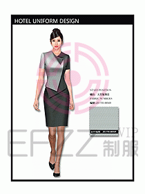 中餐服務(wù)員制服設(shè)計效果圖1118