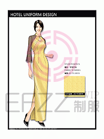 中餐迎賓制服設計效果圖566