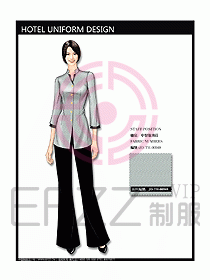 中餐服務(wù)員制服設(shè)計(jì)效果圖1125