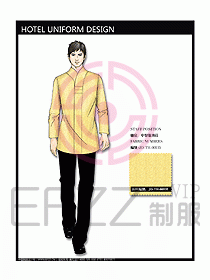 中餐服務(wù)員制服設(shè)計效果圖1128