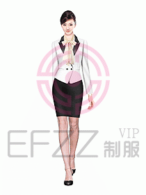 女職業裝設計效果圖602