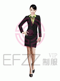 女職業裝設計效果圖615