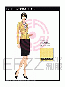 酒店總臺大堂制服設計圖419