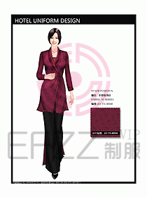 酒店中餐服務員制服效果圖1150