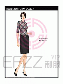 酒店行政管理制服設計效果圖298
