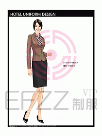 酒店行政管理制服設計效果圖297