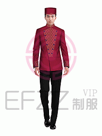 酒店門童制服設計效果圖634