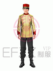 酒店門童制服設計效果圖640