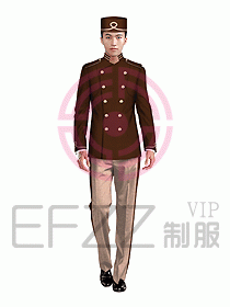 酒店門童制服設計效果圖652