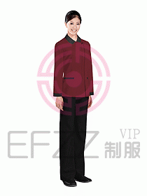 酒店客服服務員制服設計效果圖279