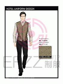 酒店客服服務(wù)員制服設(shè)計效果圖306
