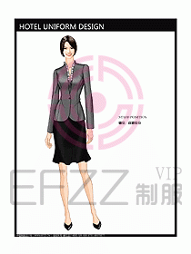 酒店前廳總臺制服設(shè)計圖441