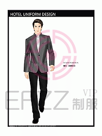 酒店前廳總臺制服設計圖442