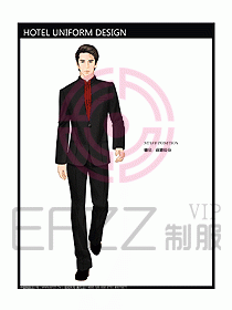 酒店前廳總臺制服設計圖445