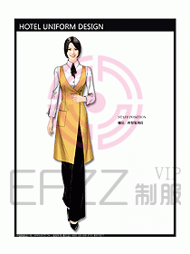 酒店西餐服務(wù)生制服設(shè)計(jì)圖720