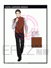 酒店西餐服務生制服設計圖748