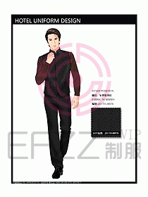 酒店西餐服務生制服設計圖750