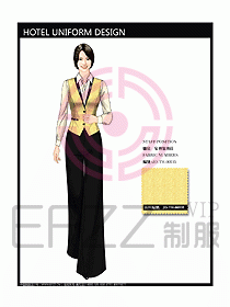 酒店中餐服務(wù)員制服設(shè)計圖1187