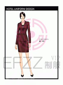酒店經理服裝設計效果圖310
